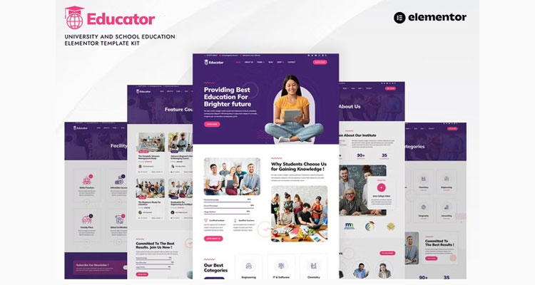 Educator - University & School Education Elementor Template Kit