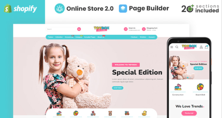 Toybox Clothing & Toys Store Shopify Theme