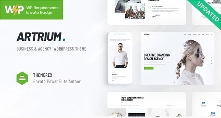 Artrium - Creative Agency & Web Studio WordPress Theme