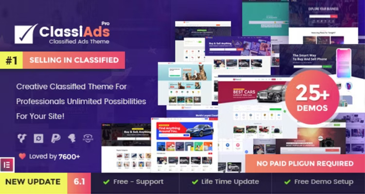 Classiads – Classified Ads WordPress Theme