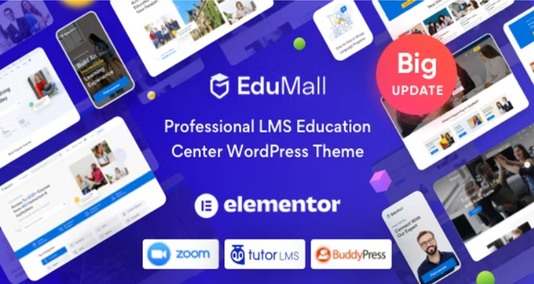 EduMall – Professional LMS Education Centre WordPress Theme 3.8.0