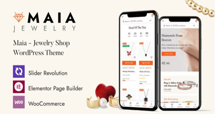 Maia – Jewellery Shop WordPress Theme