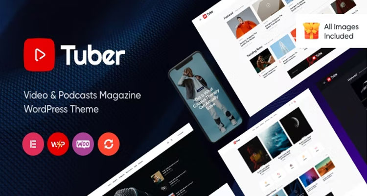 Tuber - Video Blog & Podcast WordPress Theme