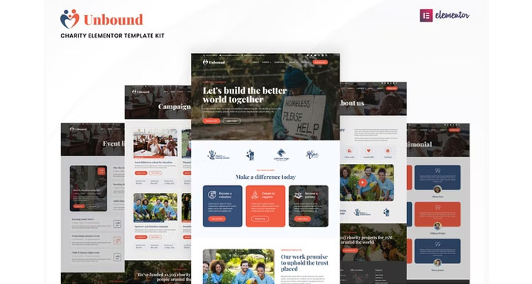 Unbound - Charity & Nonprofit Template Kit