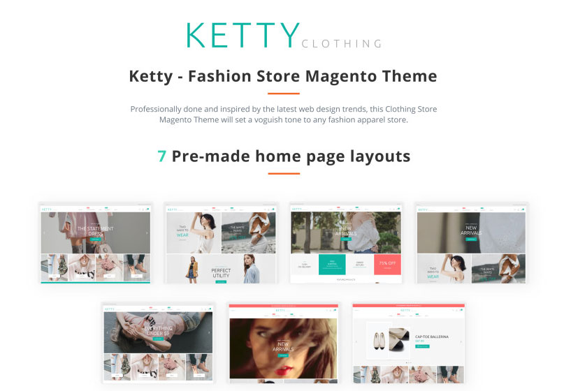 Ketty - Fashion Store Magento Theme