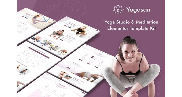 Yogasan - Yoga Studio & Meditation Elementor Template Kit