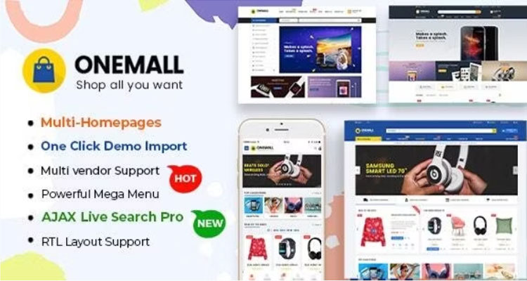 OneMall - eCommerce Market Place WooCommerce WordPress