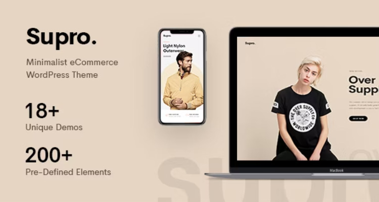 Supro - Minimalist AJAX WooCommerce Theme