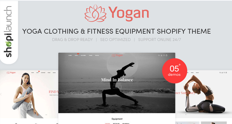 Yogan – Health Meditation And Yoga Shopify Theme