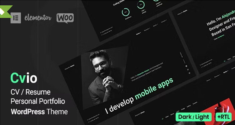 Cvio - Personal Portfolio WordPress Theme