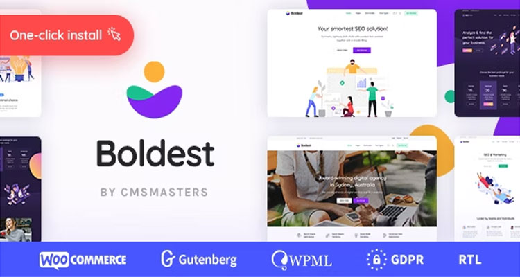 Boldest - Consulting and Marketing Agency WordPress Theme