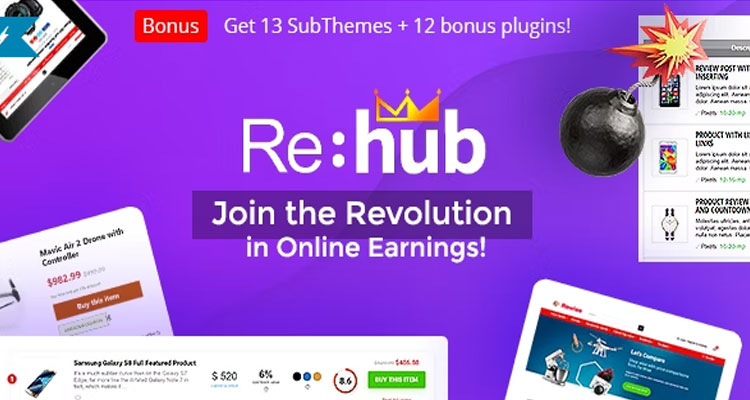 REHub – Price Comparison, Multi Vendor Marketplace Wordpress Theme