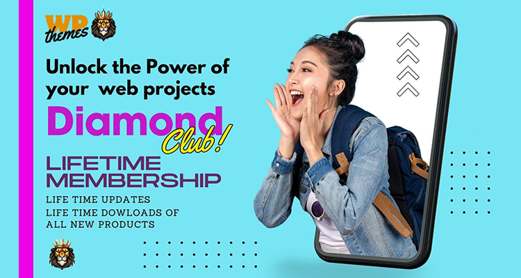 Diamond Club - Lifetime Membership at wpthemesking.com