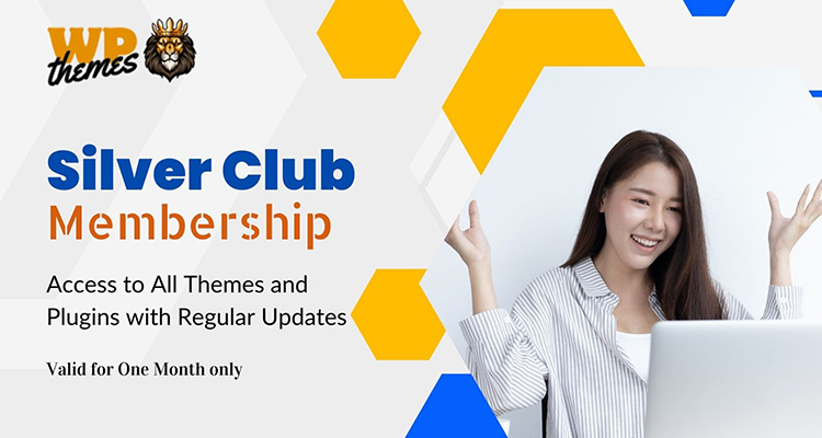 Silver Club - One Month Membership at wpthemesking.com